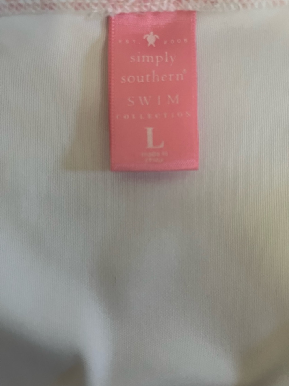 Simply Southern Pink Gingham 2 Piece Bathing Suit - Picture 4 of 4